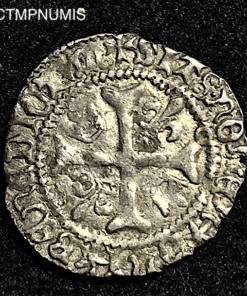 ,MONNAIE,CHARLES,VIII,LIARD,ARGENT,DAUPHIN,1°,EMISSION,
