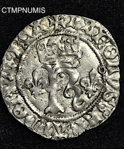 ,MONNAIE,CHARLES,VIII,1/2,KAROLUS,ARGENT,TOULOUSE,