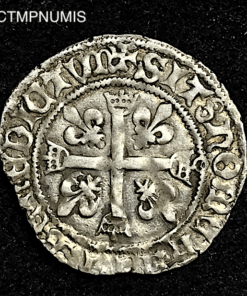 ,MONNAIE,CHARLES,VIII,1/2,KAROLUS,ARGENT,TOULOUSE,