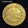 ,MONNAIE,20,FRANCS,OR,ITALIE,AN,10,MARENGO,