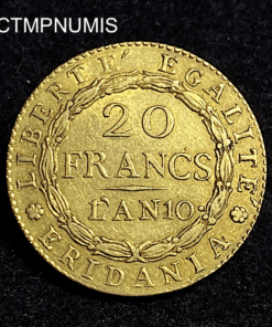 ,MONNAIE,20,FRANCS,OR,ITALIE,AN,10,MARENGO,