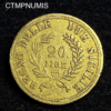 ,MONNAIE,ITALIE,NAPLES,SICILE,20,LIRE,OR,MURAT,1813,