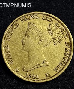 ,MONNAIE,ITALIE,40,LIRE,OR,MARIE,LOUISE,1821,