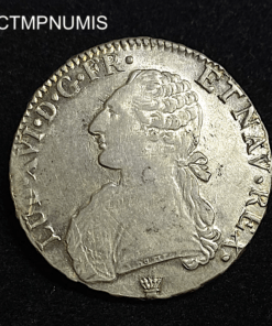 ,MONNAIE,ECU,ARGENT,LOUIS,XVI,1784,I,LIMOGES,
