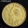 ,MONNAIE,ITALIE,10,LIRE,OR,1863,T,TURIN,