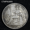 ,MONNAIE,INDOCHINE,20,CENTS,ARGENT,1885,