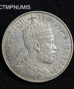 ,MONNAIE,ETHIOPIE,1/2,BIRR,ARGENT,1889,