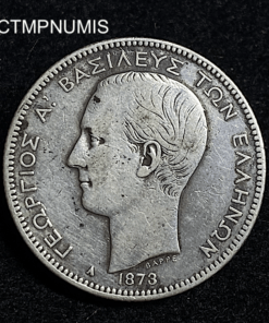 ,MONNAIE,GRECE,2,DRACHME,ARGENT,1873,