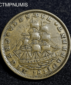 ,TOKEN,ETATS,UNIS,VAN,BUREN,1837,1841,