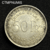 ,MONNAIE,CONGO,BELGE,50,FRANCS,ARGENT,1844,SUP,