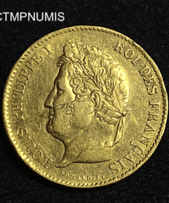 ,MONNAIE,40,FRANCS,OR,LOUIS,PHILIPPE,1833,