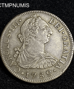 ,MONNAIE,MEXIQUE,2,REALES,ARGENT,1782,MEXICO,