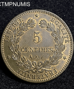 ,MONNAIE,5,CENTIMES,CERES,1885,