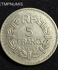 ,MONNAIE,5,FRANCS,LAVRILLIER,1936,