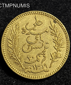,MONNAIE,TUNISIE,20,FRANCS,OR,1901,