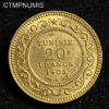 ,MONNAIE,TUNISIE,20,FRANCS,OR,1903,SUP,