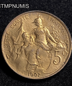 ,MONNAIE,5,CENTIMES,DUPUIS,1907,