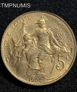 ,MONNAIE,5,CENTIMES,DUPUIS,1906,SUP,