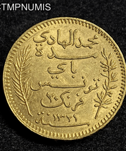,MONNAIE,TUNSIE,20,FRANCS,OR,1904,1321,