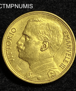 ,MONNAIE,ITALIE,20,LIRE,OR,1912,