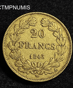 ,MONNAIE,20,FRANCS,OR,LOUIS,PHILIPPE,1843,
