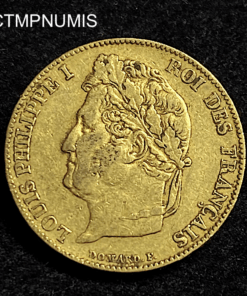 ,MONNAIE,20,FRANCS,OR,LOUIS,PHILIPPE,1843,