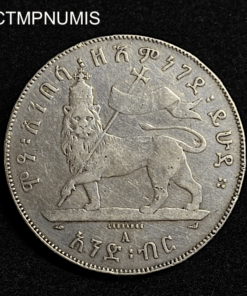 ,MONNAIE,ETHIOPIE,1,BIRR,ARGENT,MENELIK,1889,
