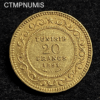 ,MONNAIE,TUNISIE,20,FRANCS,OR,1891,