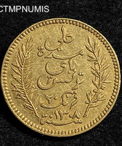 ,MONNAIE,TUNISIE,20,FRANCS,OR,1892,