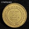 ,MONNAIE,TUNISIE,20,FRANCS,OR,1892,
