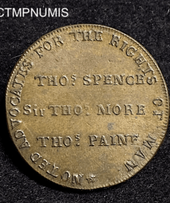 ,TOKEN,1/2,PENNY,MIDDLESEX,COCHON,EMBLEME,ROYAL,
