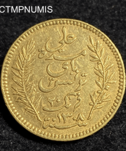 ,MONNAIE,TUNISIE,20,FRANCS,OR,1891,