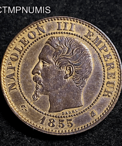 ,MONNAIE,2,CENTIMES,NAPOLEON,III,1855,K,BORDEAUX,