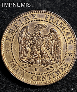,MONNAIE,2,CENTIMES,NAPOLEON,III,1855,K,BORDEAUX,