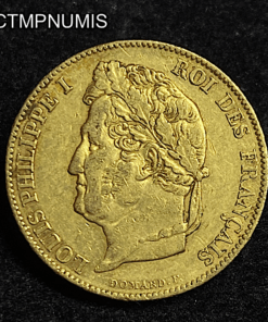 ,MONNAIE,20,FRANCS,OR,LOUIS,PHILIPPE,1847,