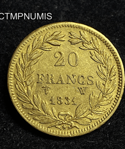 ,MONNAIE,20,FRANCS,OR,LOUIS,PHILIPPE,1831,W,LILLE,