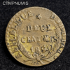 ,MONNAIE,HAITI,2,CENTIMES,1840,AN,37,