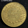 ,MONNAIE,100,FRANCS,OR,GENIE,1911,