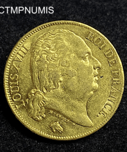 ,MONNAIE,20,FRANCS,OR,LOUIS,XVIII,1818,