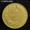 ,MONNAIE,20,FRANCS,OR,LOUIS,PHILIPPE,1834,L,BAYONNE,