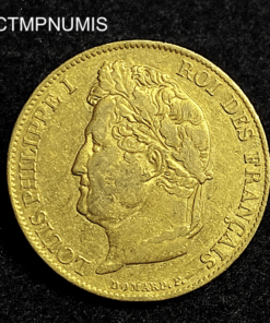 ,MONNAIE,20,FRANCS,OR,LOUIS,PHILIPPE,1834,L,BAYONNE,