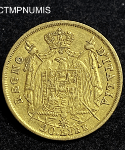 ,MONNAIE,ITALIE,20,LIRE,OR,NAPOLEON,1809,M,MILAN,