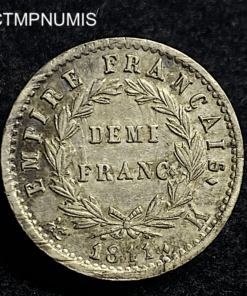 ,MONNAIE,DEMI,1/2,FRANC,NAPOLEON,1811,K,BORDEAUX,