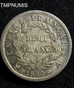 ,MONNAIE,DEMI,1/2,FRANC,NAPOLEON,1813,