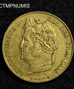 ,MONNAIE,20,FRANCS,OR,LOUIS,PHILIPPE,1847,