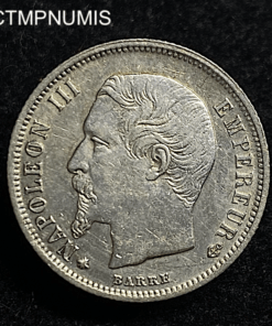 ,MONNAIE,50,CENTIMES,NAPOLEON,1856,BB,STRASBOURG,