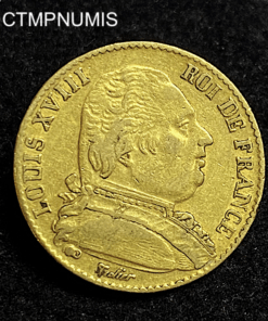 ,MONNAIE,20,FRANCS,OR,LOUIS,XVIII,1815,