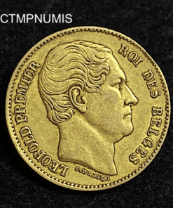 ,MONNAIE,BELGIQUE,20,FRANCS,OR,1865