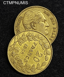 ,MONNAIE,BELGIQUE,20,FRANCS,OR,1865
