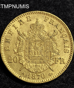 ,MONNAIE,20,FRANCS,OR,NAPOLEON,1870,PARIS,